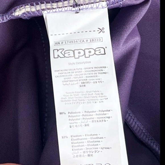 NWT Kappa Logo Tape Eva Pull On Legging Purple - Picture 8 of 8